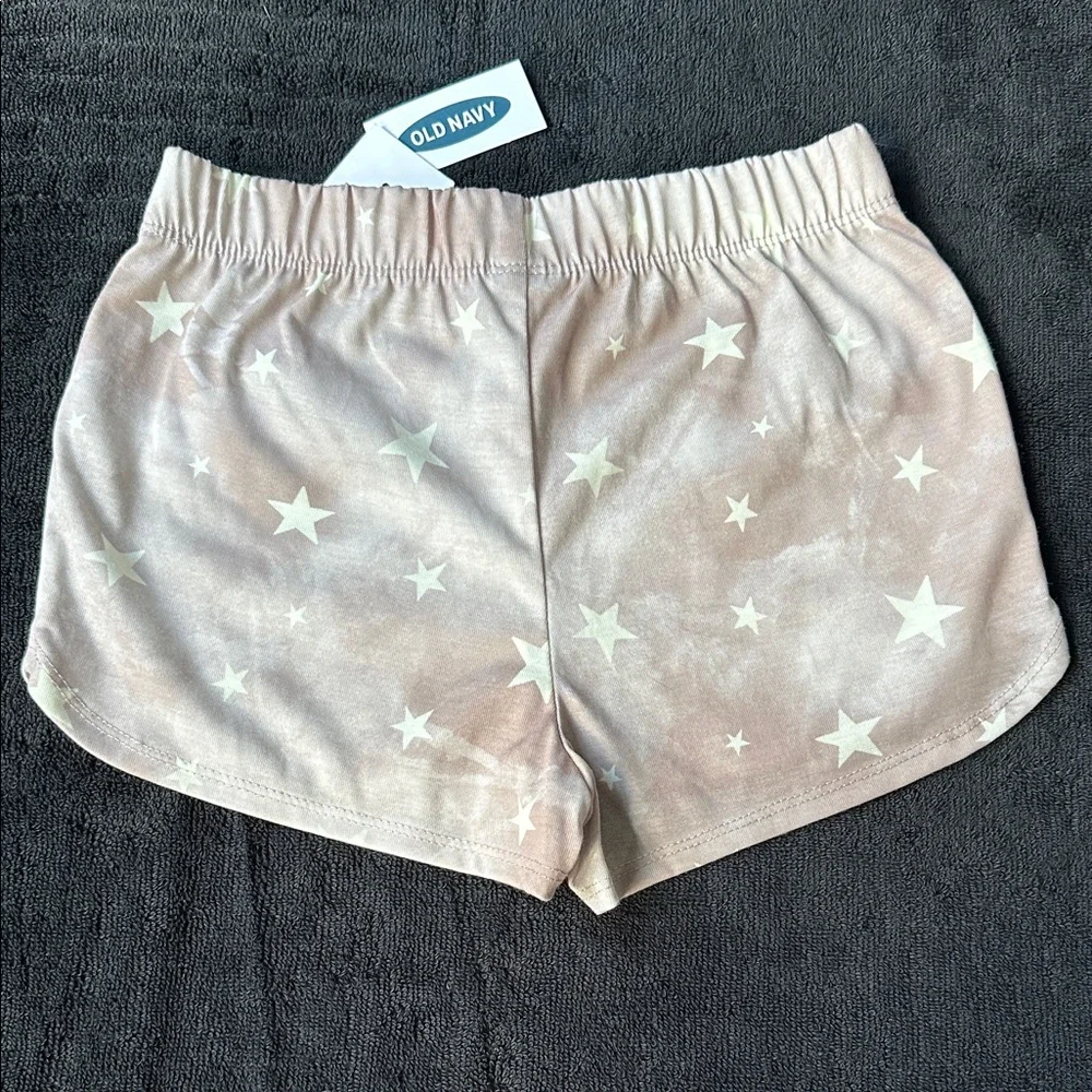 NWT Old Navy Kids Starry Shorts - Tan and White
